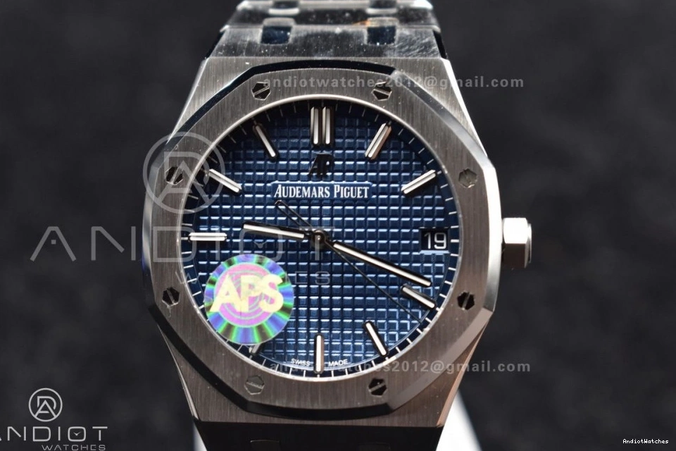 Super Textured Edition on 15500 Dial 445 Clone Bracelet APSF 41mm A4302 Blue Best Lightweight 1:1 Oak Royal SS SS 0107